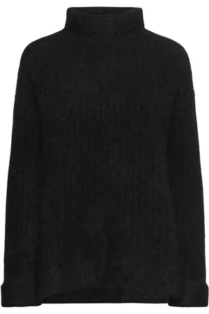 Ella&il Emilie Chunky Sweater Tops Knitwear Turtleneck Black