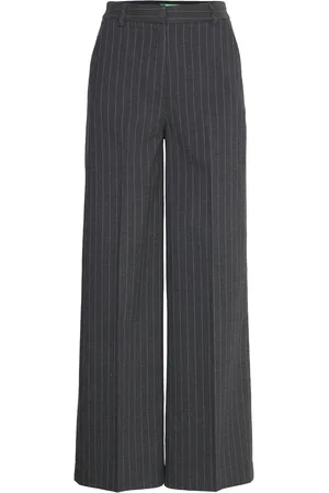 Benetton Trousers Bottoms Trousers Wide Leg Navy
