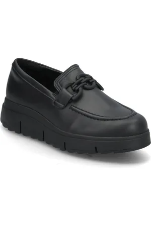 Clarks Loriini Izzy D Shoes Flat Loafers Black
