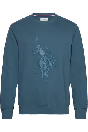U.S. Polo Assn. Kenni Reg Cw Uspa M Sweat Tops Sweat-shirts & Hoodies Sweat-shirts Blue