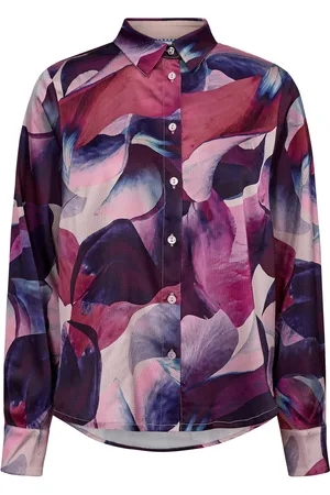 Numph Nuisobell Shirt Tops Shirts Long-sleeved Purple