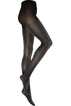 Lindex Tights 40 Den Lurex Lingerie Pantyhose Black
