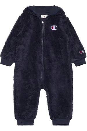 Champion Hooded Rompers Bodies Long-sleeved Navy
