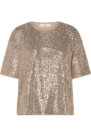 INWEAR Jarjariw Tshirt Tops Blouses Short-sleeved Gold