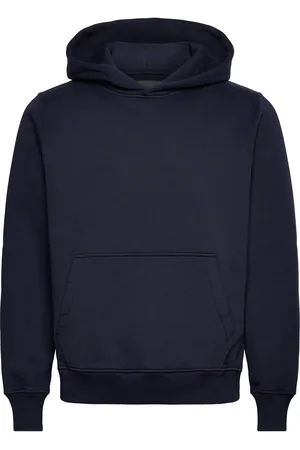 Abercrombie & Fitch Anf Mens Sweatshirts Tops Sweat-shirts & Hoodies Hoodies Navy