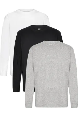 Hollister Hco. Guys Knits Tops T-shirts Long-sleeved Grey