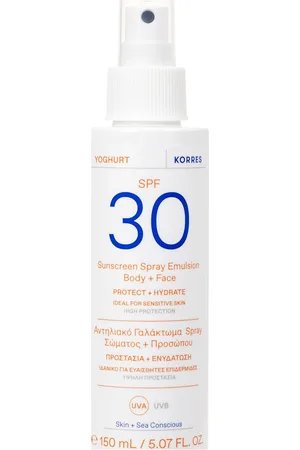 Korres Yoghurt Sunscreen Spray Emulsion Spf 30 Body + Face Aurinkorasva Vartalo Nude