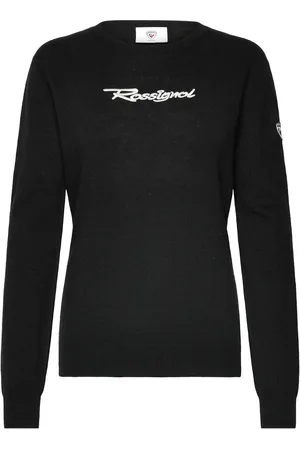 Rossignol W Signature Knit Sport Women Sport Clothing Sport Sweat-shirts & Hoodies Sport Knitwear Black