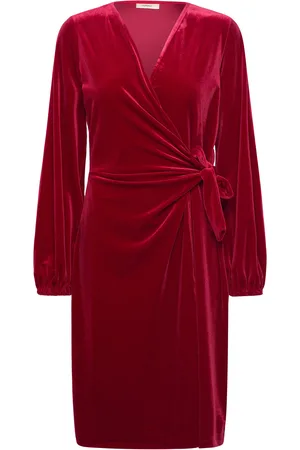 INWEAR Brynniw Goriel Wrap Dress Lyhyt Mekko Red