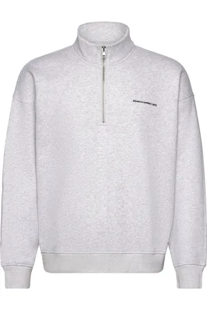 Abercrombie & Fitch Anf Mens Sweatshirts Tops Sweat-shirts & Hoodies Sweat-shirts Grey