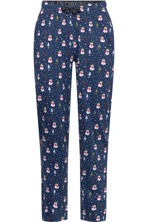 Lindbergh X-Mas Pyjama Pants Pyjama Blue