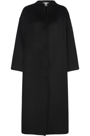 Stylein Thivon Long Coat Villakangastakki Pitkä Takki Black
