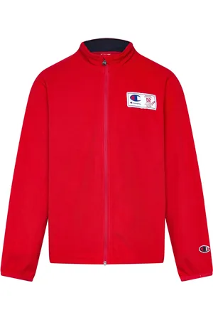 Champion Full Zip Top Tops Sweat-shirts & Hoodies Sweat-shirts Red
