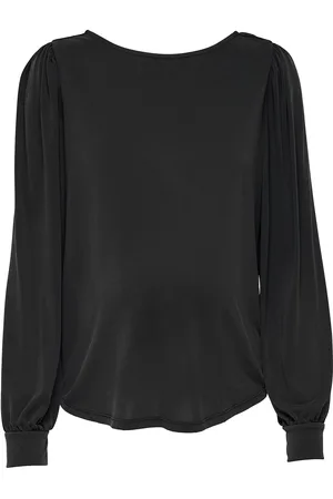 ONLY Olmfree Life L/S Boatneck Top Jrs Tops Blouses Long-sleeved Black