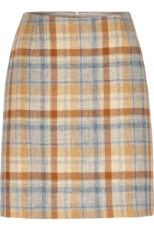 Newhouse Connie Tweed Skirt Skirts Short Skirts Beige