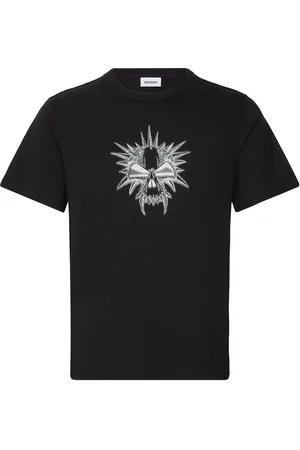 Weekday Boxy Lightweight Graphic T-Shirt Tops T-shirts Short-sleeved Black