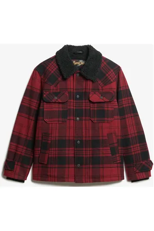 Superdry Merchant Wool Chore Jacket Villakangastakki Red