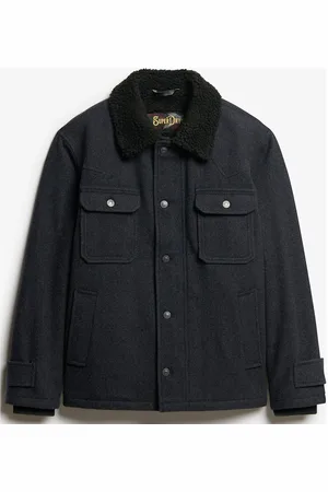 Superdry Merchant Wool Chore Jacket Villakangastakki Navy
