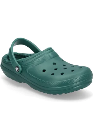 Crocs Classic Lined Clog Shoes Mules & Clogs Green