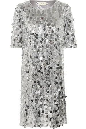 Cream Crshine Short Dress Lyhyt Mekko Silver