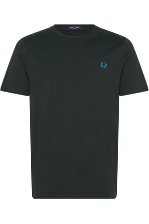 Fred Perry Crew Neck T-Shirt Tops T-shirts Short-sleeved Green
