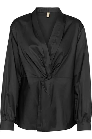 Culture Cubaz Blouse Tops Shirts Long-sleeved Black