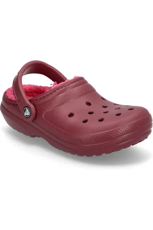 Crocs Classic Lined Clog Shoes Mules & Clogs Burgundy