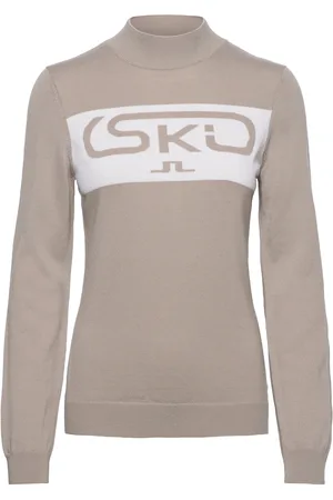 J Lindeberg Kelby Knitted Sweater Sport Women Sport Clothing Sport Sweat-shirts & Hoodies Sport Knitwear Beige