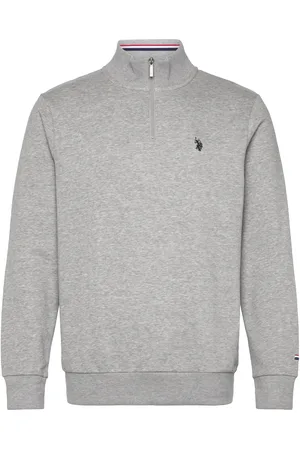 U.S. Polo Assn. Kurt Reg Hz Uspa M Sweat Tops Sweat-shirts & Hoodies Sweat-shirts Grey