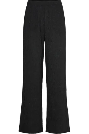 Rosemunde Trousers Bottoms Trousers Straight Leg Black