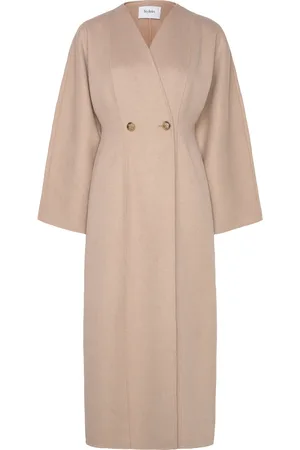 Stylein Tirli Coat Villakangastakki Pitkä Takki Beige