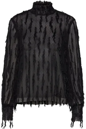 Munthe Skallo Tops Blouses Long-sleeved Black