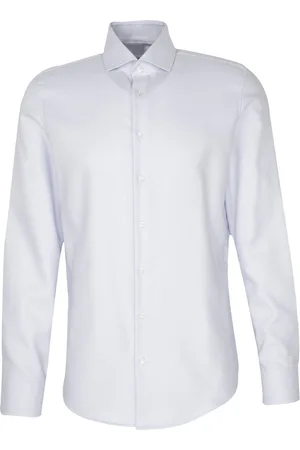 Seidensticker Cityhemden 1/1 Arm Tops Shirts Business Blue