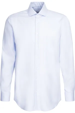 Seidensticker Cityhemden 1/1 Arm Tops Shirts Business Blue