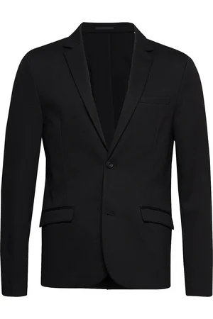 Lindbergh Superflex Knitted Blazer Suits & Blazers Blazers Single Breasted Blazers Black