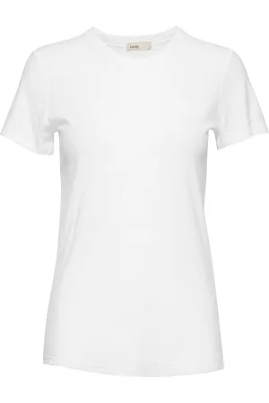 Levete Room Lr-Any Tops T-shirts & Tops Short-sleeved White