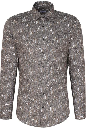 Seidensticker Business Kent Tops Shirts Business Grey