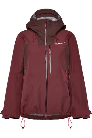 Berghaus Bg W Ridge-Seeker Gtx Jkt Dkred-Brn Sport Women Sport Clothing Sport Outerwear Sport Jackets Sport Outdoor Jackets Burgundy