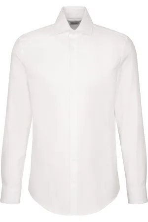 Seidensticker Cityhemden 1/1 Arm Tops Shirts Business White
