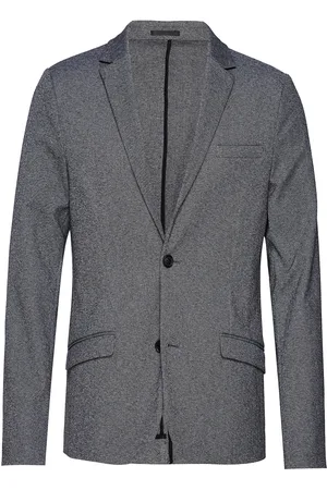 Lindbergh Superflex Knitted Blazer Suits & Blazers Blazers Single Breasted Blazers Grey