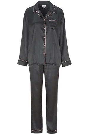 Damella of Sweden Satin Pyjamas Pyjama Navy