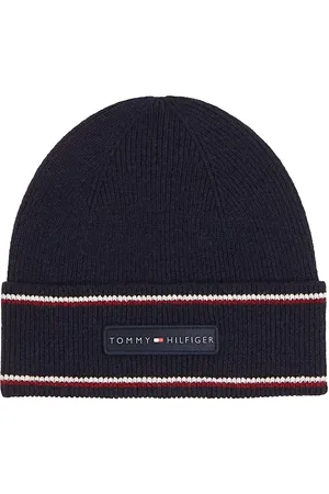 Tommy Hilfiger Th Corp Lambs Wool Beanie Accessories Headwear Beanies Navy
