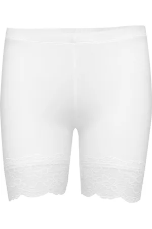 Cream Matilda Biker Shorts Lingerie Shapewear Bottoms White
