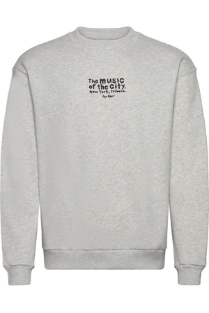 Les Deux Luca Sweatshirt Tops Sweat-shirts & Hoodies Sweat-shirts Grey