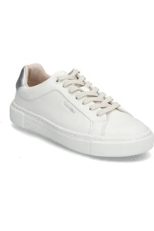 Calvin Klein Cupsole Lace Up W/Ml - Lth Matalavartiset Sneakerit Tennarit White