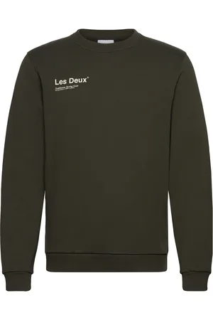 Les Deux Brody Sweatshirt 2.0 Tops Sweat-shirts & Hoodies Sweat-shirts Khaki Green