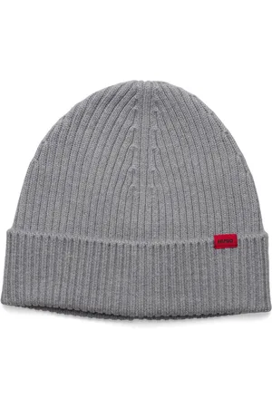 HUGO BOSS Xola Accessories Headwear Beanies Grey