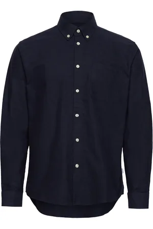 Les Deux Karl Peached Shirt Tops Shirts Casual Navy