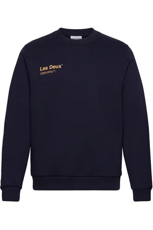 Les Deux Brody Sweatshirt 2.0 Tops Sweat-shirts & Hoodies Sweat-shirts Navy