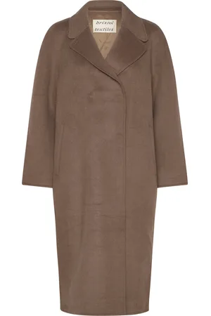 Brixtol Deb Villakangastakki Pitkä Takki Beige